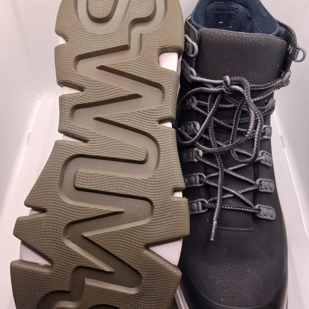 SWIMS City Hiker Black & Olive Waterproof Boot, Size 9